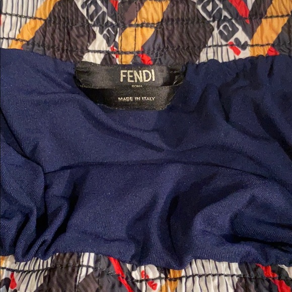 Fendi Mania Logo-Print Swim Shorts - Picture 3 of 4